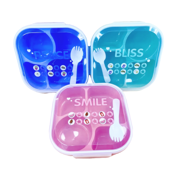 LUNCHERA 19X19CM PLAST C.CUCHARA-TENEDOR NS319974Z1 IAÑ