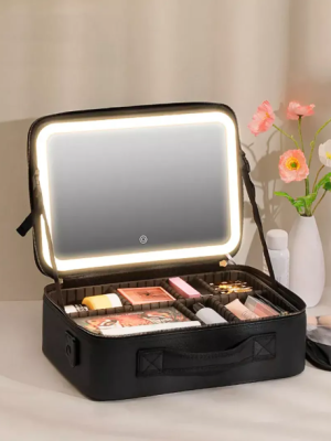 PORTA MAQUILLAJE CON ESPEJO Y LUZ LED SV-6620 FAÑ