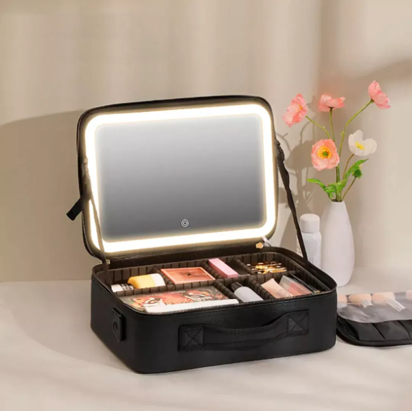 PORTA MAQUILLAJE CON ESPEJO Y LUZ LED SV-6620 FAÑ