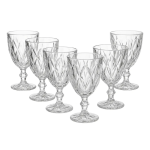 SET X6 COPAS DE VIDRIO LABRADAS ART CA6500 JAÑ