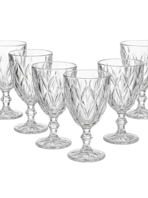 SET X6 COPAS DE VIDRIO LABRADAS ART CA6500 JAÑ