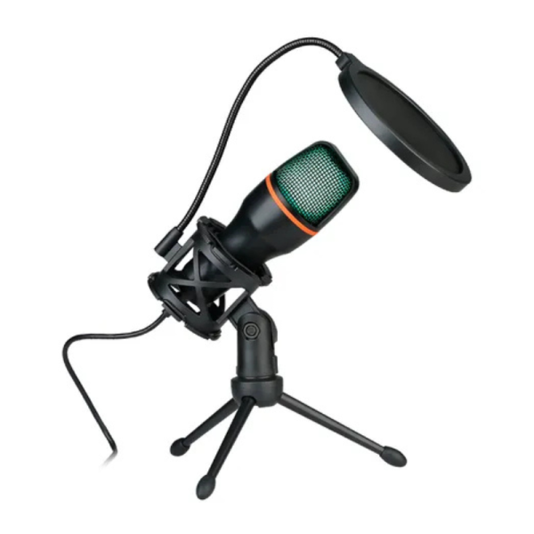 MICROFONO DE CONDENSADOR PARA PC RGB USB ART ADE5219 IAÑ