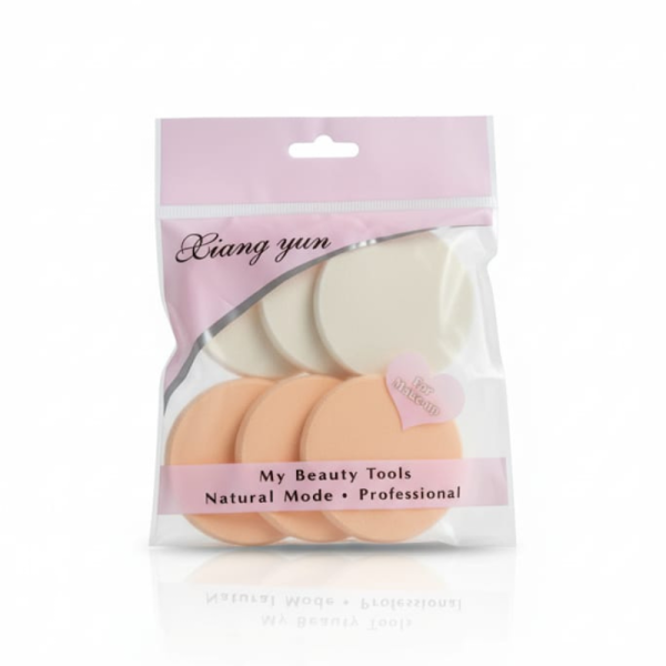 SET X6 ESPONJAS POLVERA PRA MAQUILLAJE 5CM ART CN17370 JAÑ