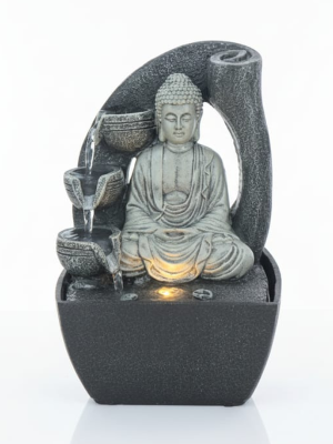 FUENTE DE AGUA BUDA 18CM ART FUC016CT JAÑ