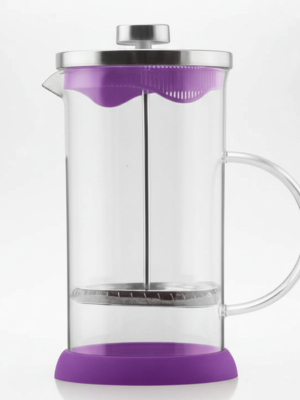 CAFETERA DE VIDRIO C/EMBOLO ACERO 600ML ART CN18757 JAÑ