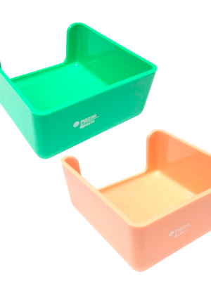PORTATACO 9X9CM NARANJA/VERDE PASTEL ART 0492PNA/0492PVE LAM