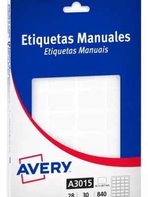 ETIQUETA AVERY BLANCA X840UNI ART A3015 03098 AAN