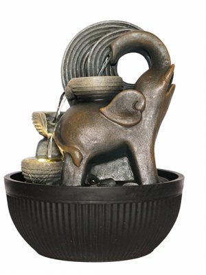 FUENTE DE AGUA ELEFANTE 26CM ART FUM422CY JAÑ
