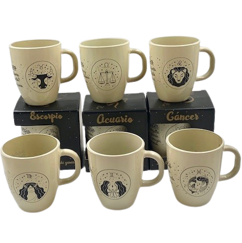 JARRO MUG SIGNOS ZODIACO CREMA ART 490508 DAÑ