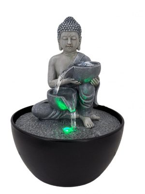 FUENTE DE AGUA BUDA 17CM ART FUC091 JAÑ