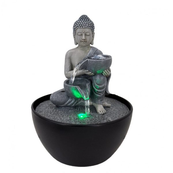 FUENTE DE AGUA BUDA 17CM ART FUC091 JAÑ