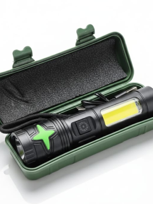 LINTERNA GRANDE  TACTICA C/CAJA VERDE ART WN-607 JAÑ
