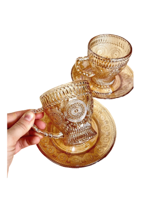 TAZAS BURBUJAS CARAMEL X12PCS ART RM26-119 DAÑ