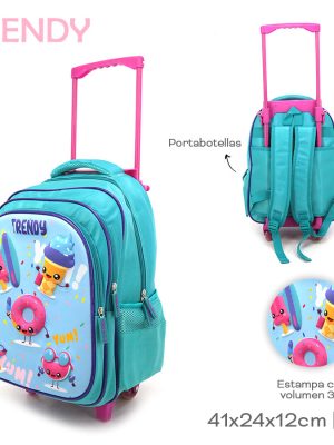 MOCHILA CARRITO YUM! 16" ART 17351 LAN