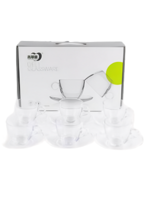 SET DE TAZA DE VIDRIO X12PCS 160ML ART NS353709 IAÑ
