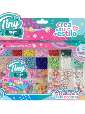 SET DE BIJOU TINY CAJA PLASTICA P/GUARDAR ART 54929 GAÑ