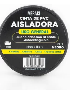 CINTA AISLADORA 19MMX10MT MERAKI ART 26630 GAÑ
