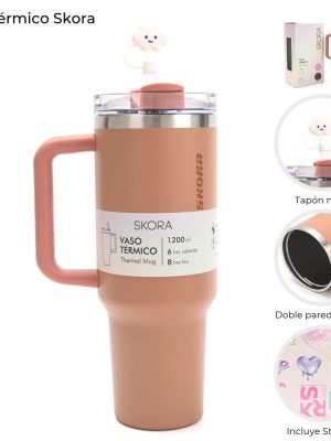 VASO TERMICO SKORA NARANJA 1.2LT ART 40136 HAÑ