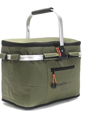 CANASTO WANDERLUST C/DOBLE ASA VERDE ART 40521 JAÑ
